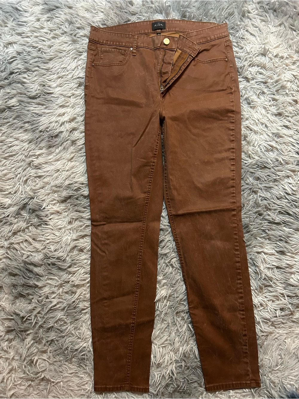 White House Black Market Skinny Jeans in Brown